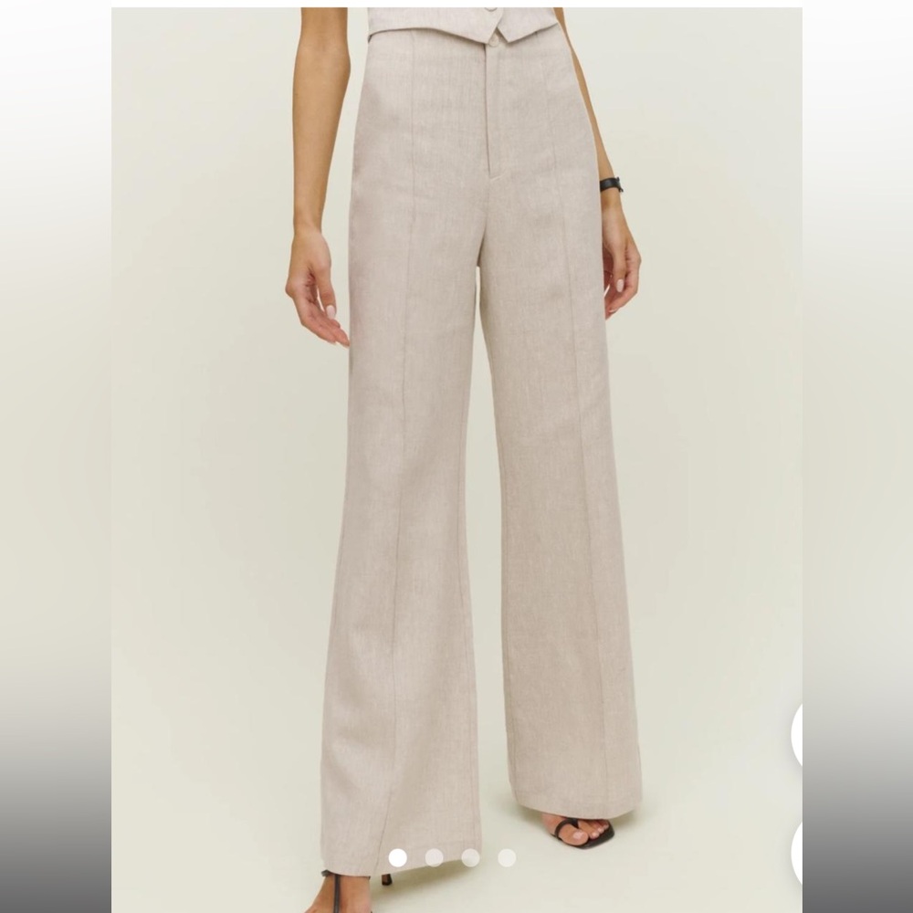 Reformation Wide-Leg Linen Pants